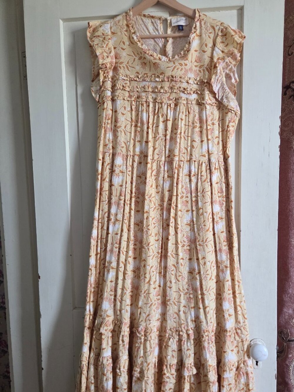 Butter yellow maxi dress